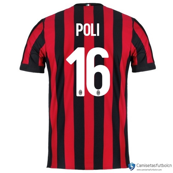 Camiseta Milan Primera equipo Poli 2017-18